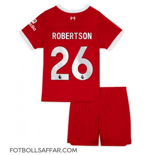 Liverpool Andrew Robertson #26 Hemmadräkt Barn 2023-24 Kortärmad (+ Korta byxor)